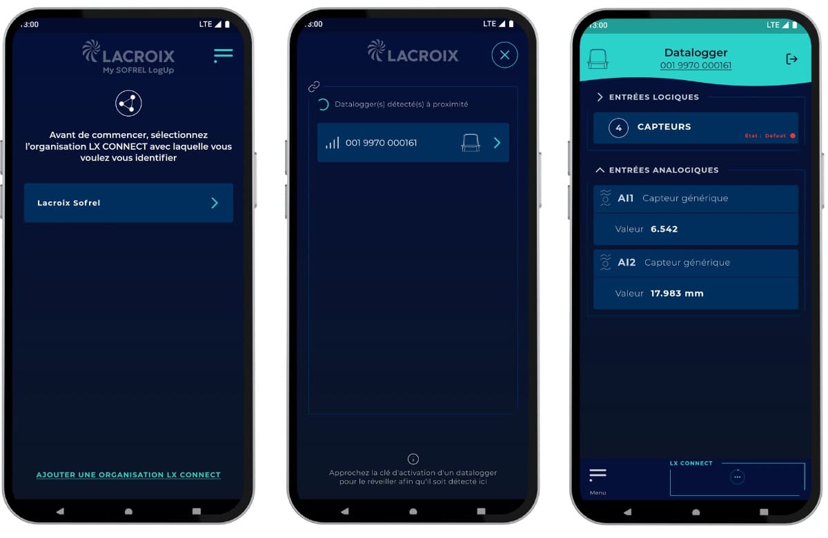 My SOFREL LogUp Mobile App - LACROIX